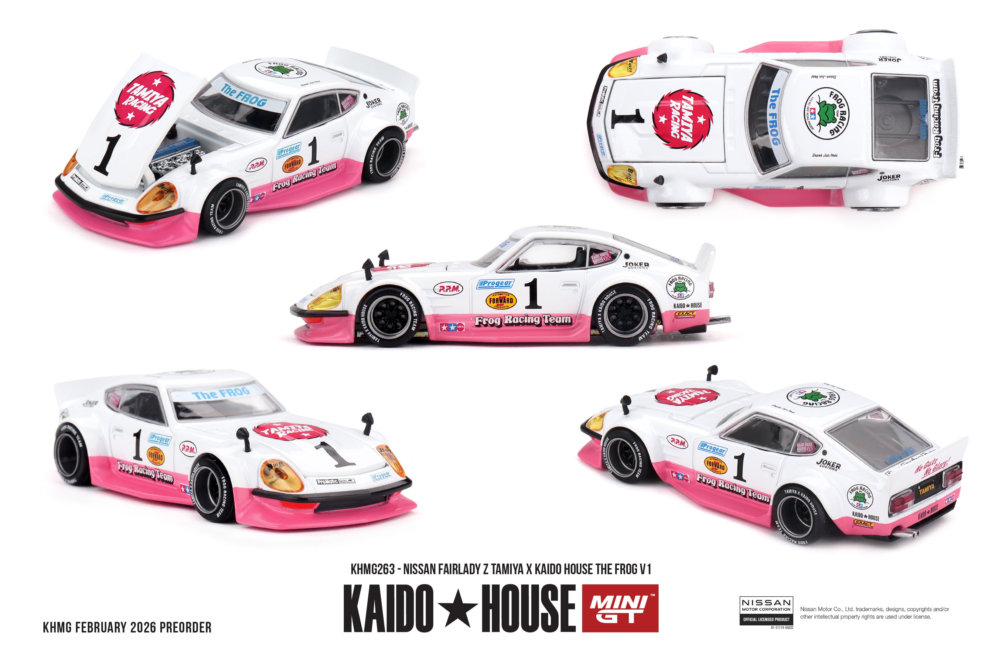 Précommande] KHMG263 - Nissan Fairlady Z Tamiya The Frog V1