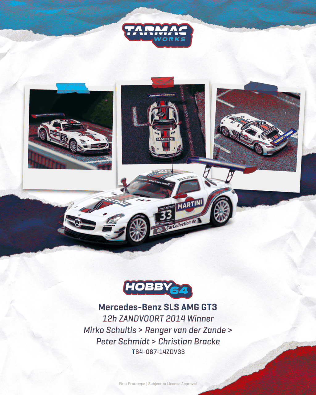 [Précommande] T64-087 - Mercedes-Benz SLS AMG GT3 #33