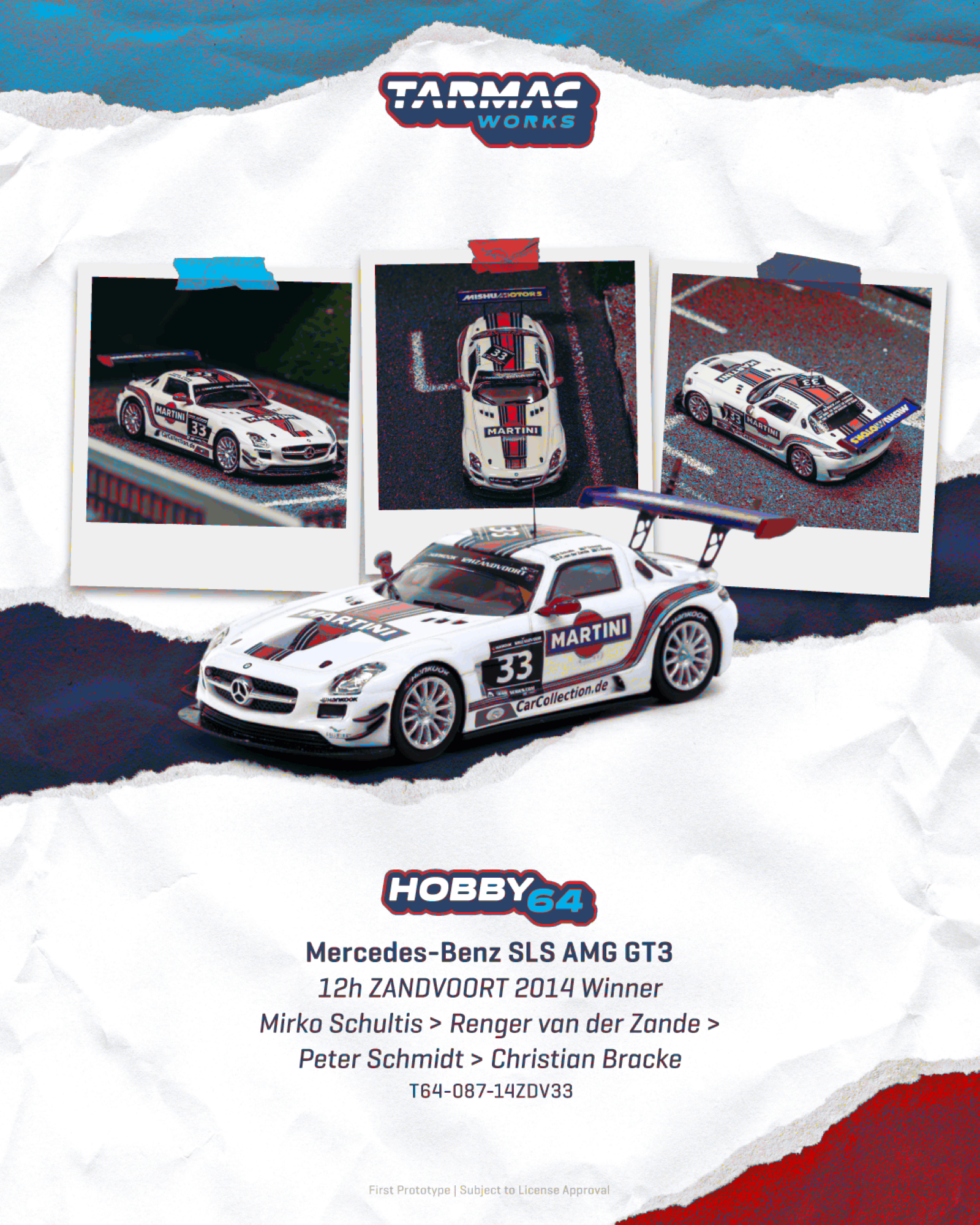 [Précommande] T64-087 - Mercedes-Benz SLS AMG GT3 #33