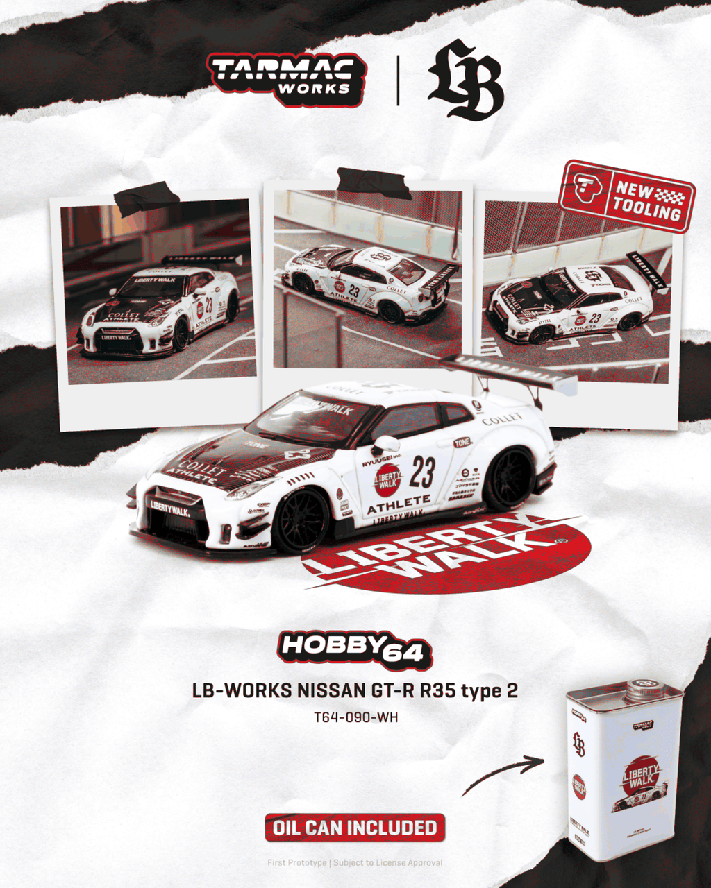 [Précommande] T64-090 - Nissan GT-R (R35) LB Works IN CAN 2025