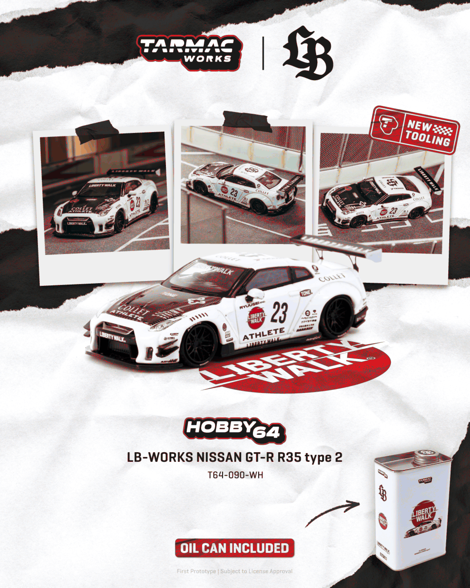 [Précommande] T64-090 - Nissan GT-R (R35) LB Works IN CAN 2025